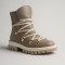 Women's winter brown leather boots Steizer z714 651 5472 made of genuine leather with natural wool padding