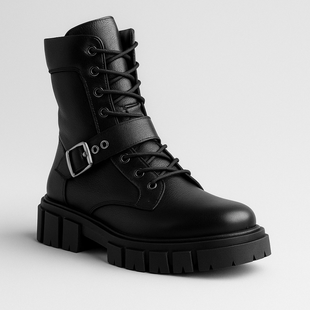 Women’s Black Leather Winter Boots Steizer z340-2533 5473