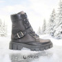 Women’s Black Leather Winter Boots Steizer z340-2533 5473