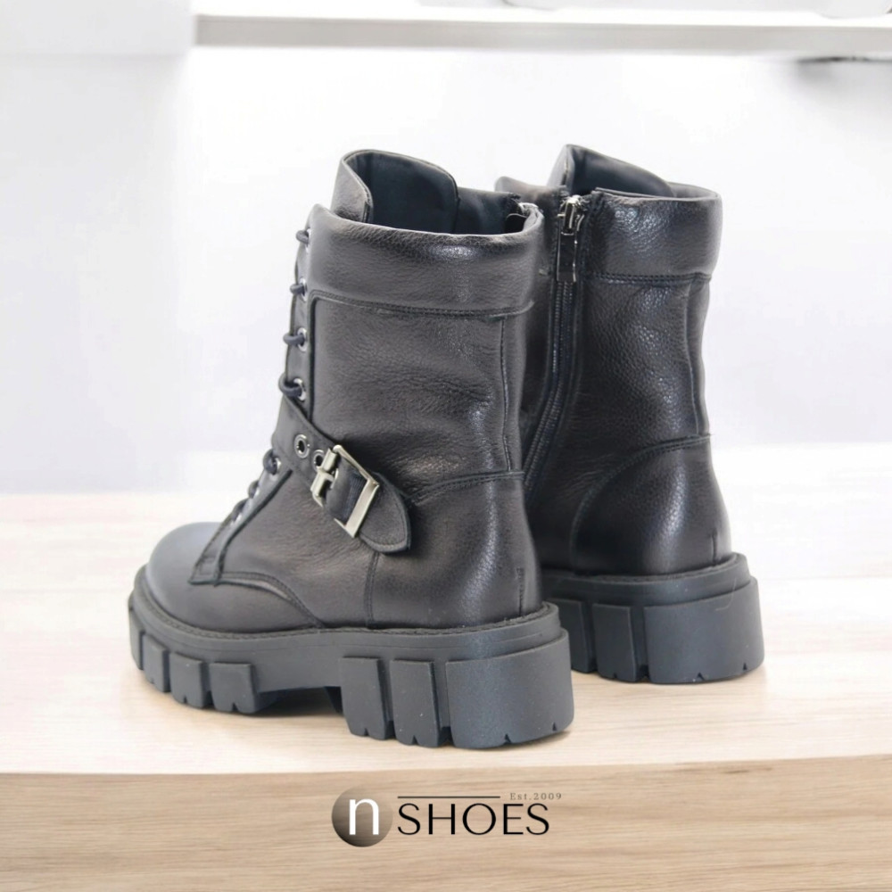 Women’s Black Leather Winter Boots Steizer z340-2533 5473