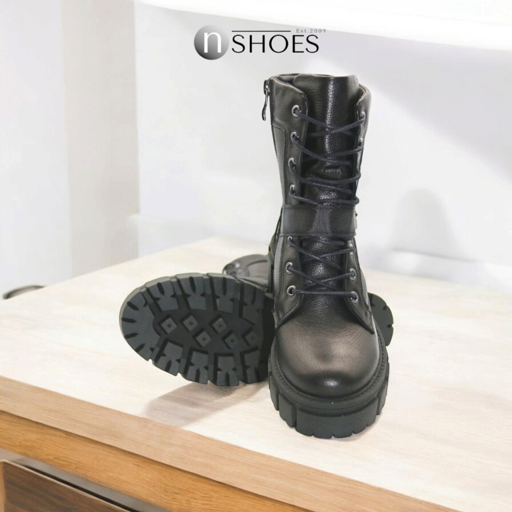 Women’s Black Leather Winter Boots Steizer z340-2533 5473