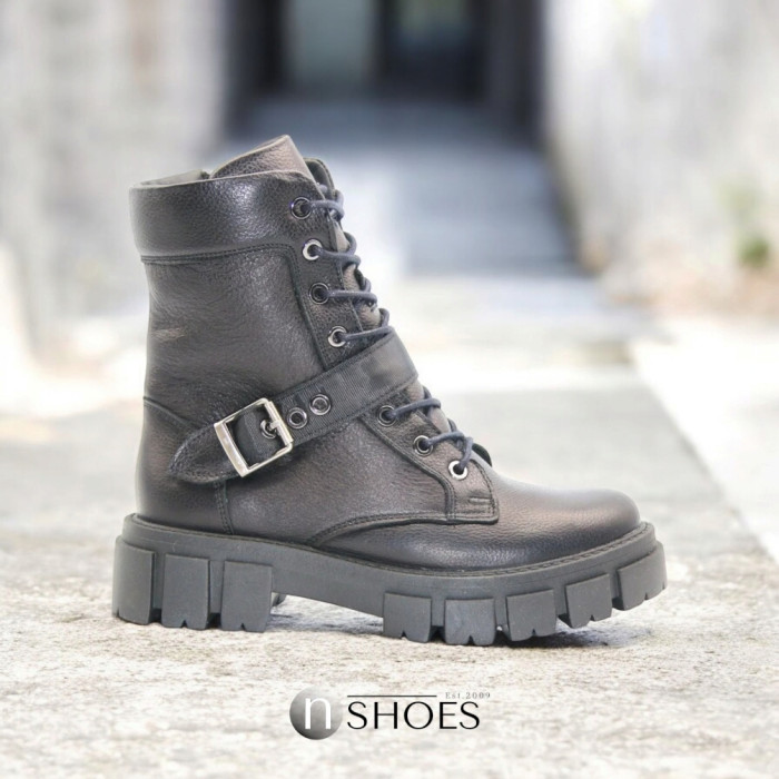 Women’s Black Leather Winter Boots Steizer z340-2533 5473
