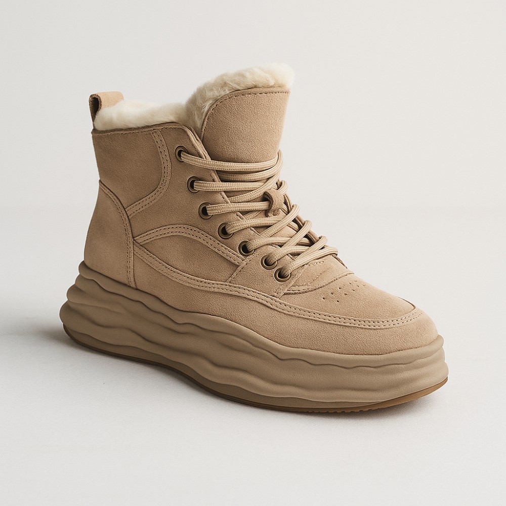 Women’s Beige Winter Sneakers Lonza 179491 oao-zm837 beige 5478