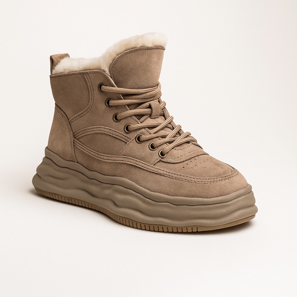 Women’s Beige Winter Sneakers Lonza 179491 oao-zm837 beige 5478