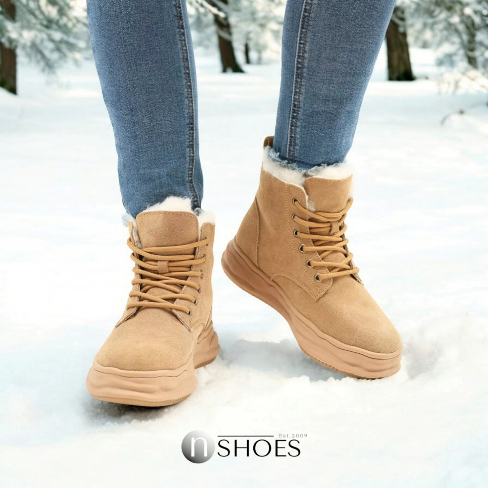 Women’s Beige Winter Sneakers Lonza 179491 oao-zm837 beige 5478