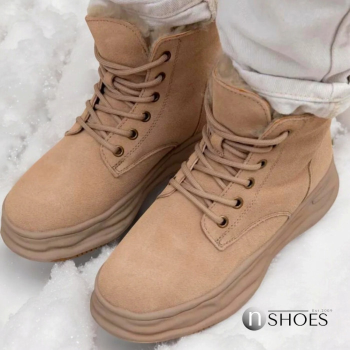 Women’s Beige Winter Sneakers Lonza 179491 oao-zm837 beige 5478