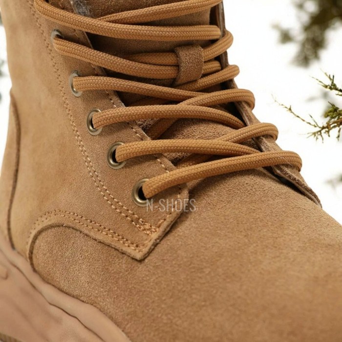 Женские бежевые зимние кроссовки Lonza 179491 oao-zm837 beige 5478