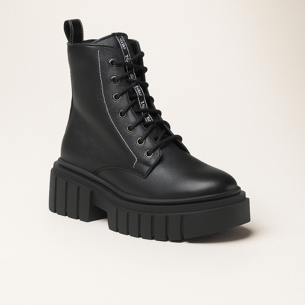 Women’s Black Winter Boots Best But 1279 czarny rau ban in Genuine Leather