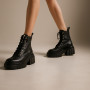 Women’s Black Winter Boots Best But 1279 czarny rau ban in Genuine Leather