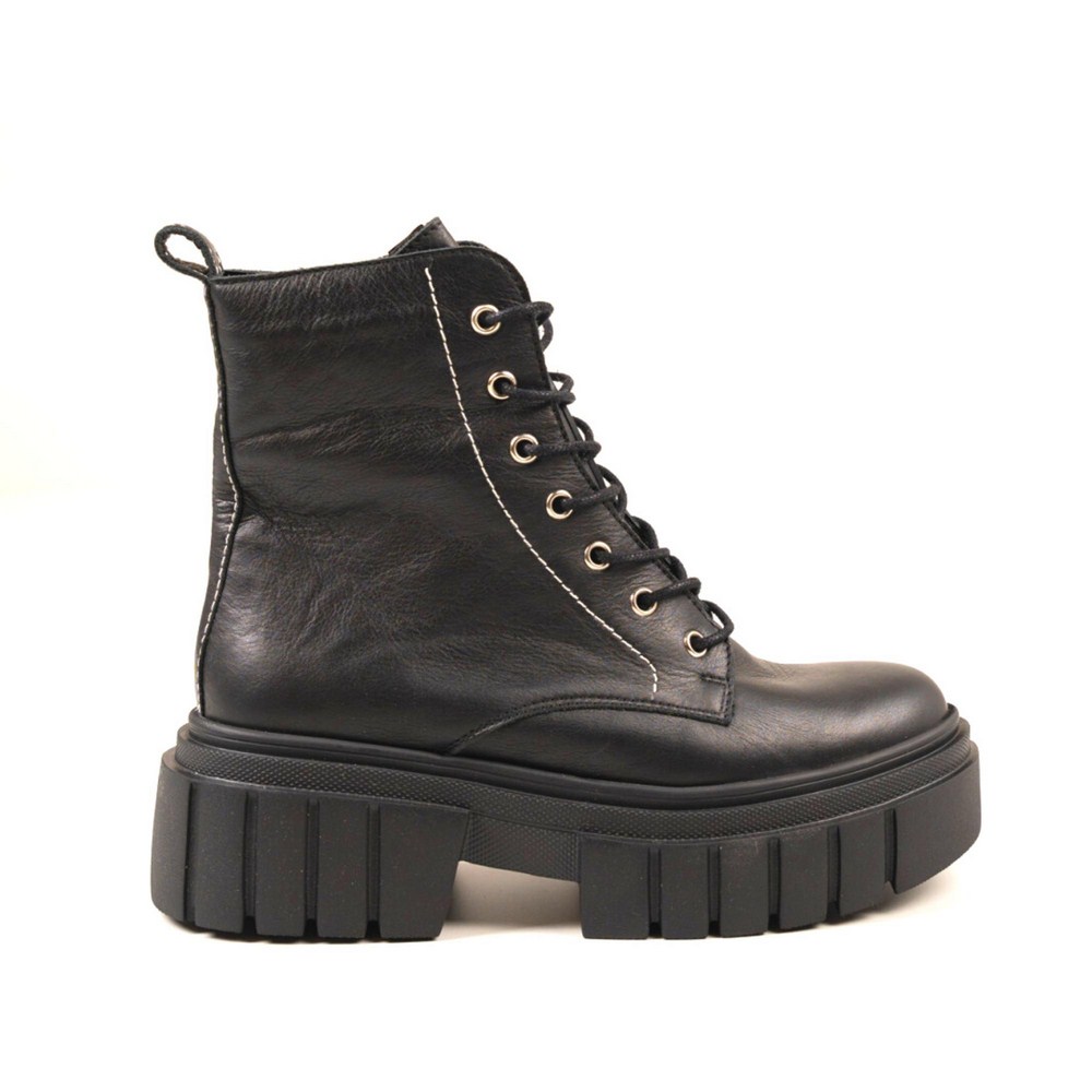 Women’s Black Winter Boots Best But 1279 czarny rau ban in Genuine Leather