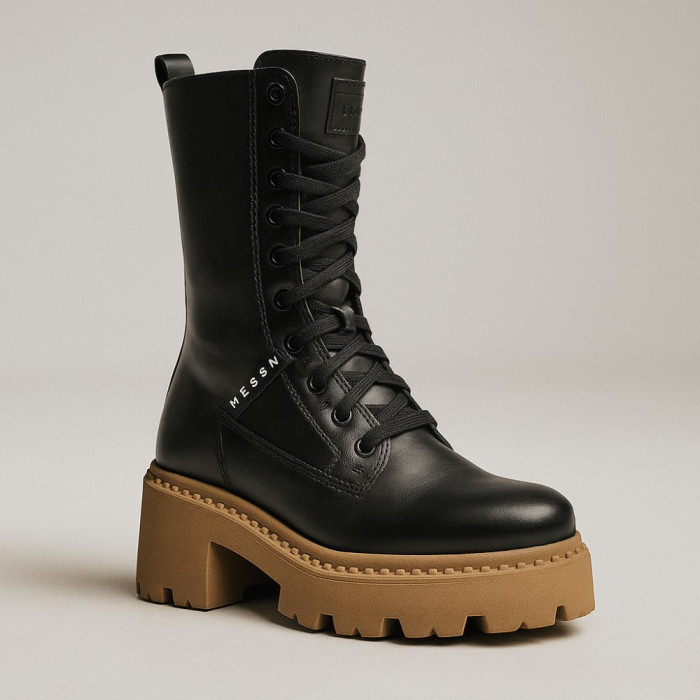 Women’s Winter Boots Nessi 23535 czarny1 in Genuine Leather