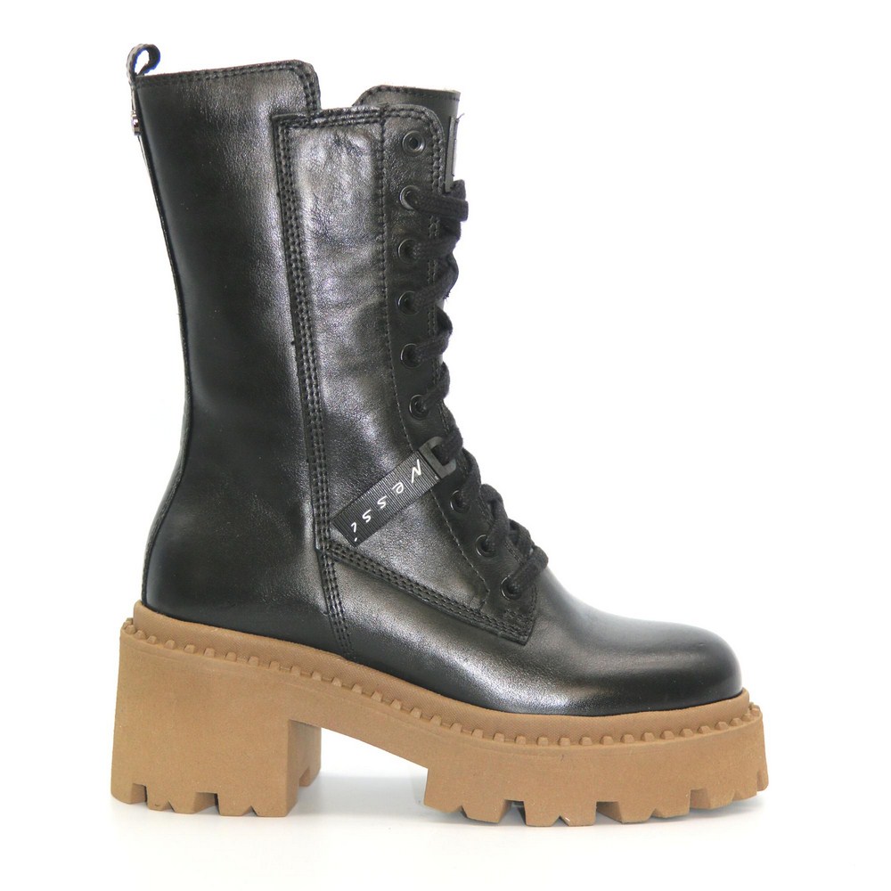 Жіночі зимові черевики Nessi 23535 czarny1 з натуральної шкіри модель 5481