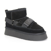 Жіночі чорні зимові уггі Lonza 180872 190631 oab-zm1223-5 black UGG W Classic Ultra Mini Hybrid 5488