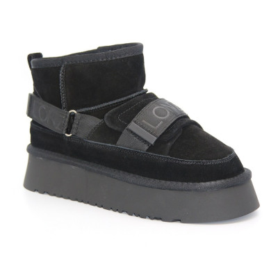 Женские черные зимние угги Lonza 180872 190631 oab-zm1223-5 black UGG W Classic Ultra Mini Hybrid 5488