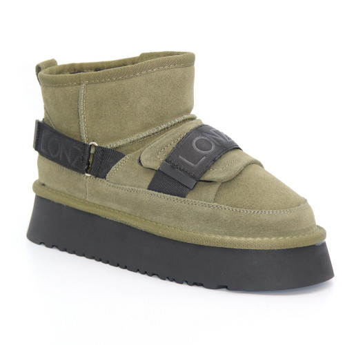 Women's green winter ugg boots Lonza 180649 190632 oab-zm1203-5 green UGG Ultra Mini Hybrid Burnt Olive 5489