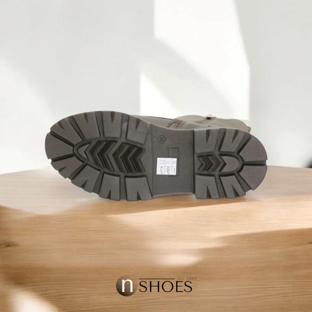 Женские зеленые зимние ботинки Contes 627 Trzewiki модель 5491