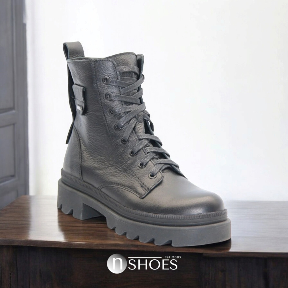 Жіночі демісезонні черевики Pollonus 5-1447-010 czarny verona