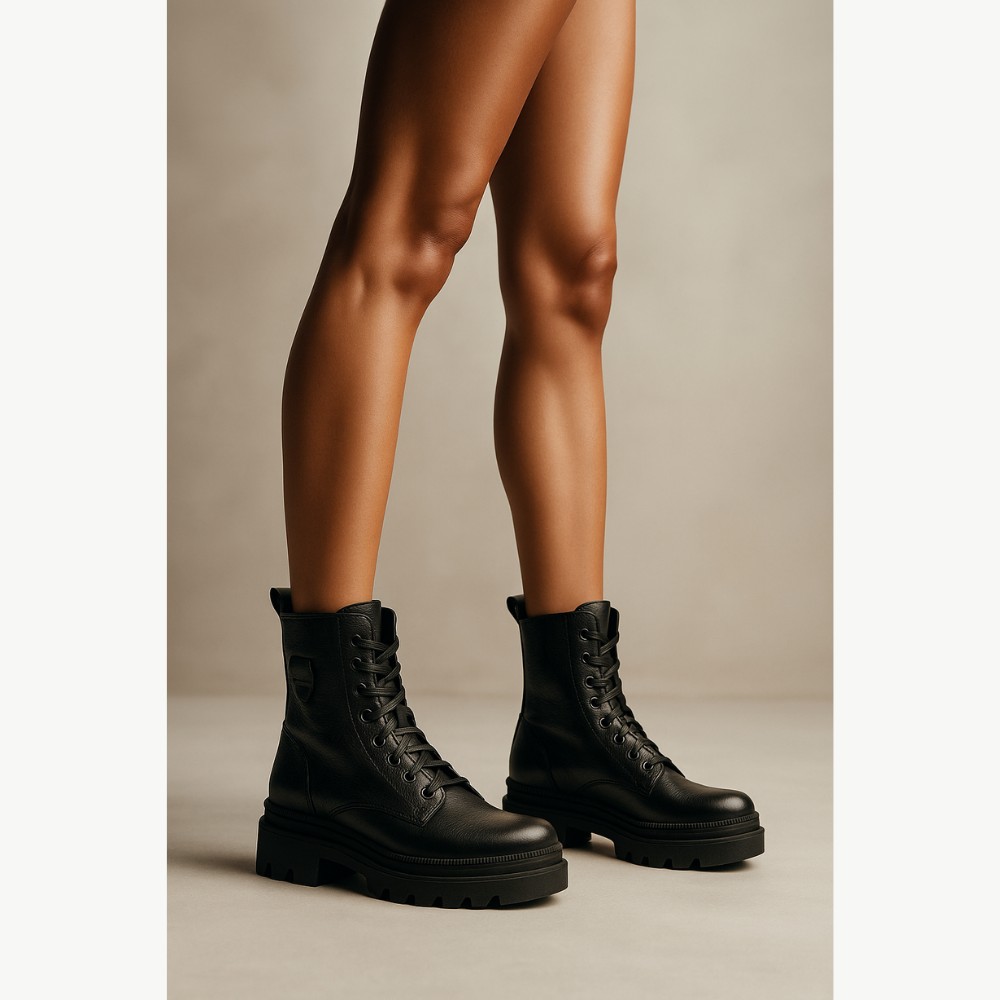 Жіночі демісезонні черевики Pollonus 5-1447-010 czarny verona