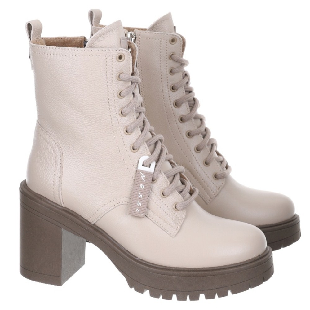 Жіночі бежеві демісезонні черевики Nessi 23548 bez 16 5500