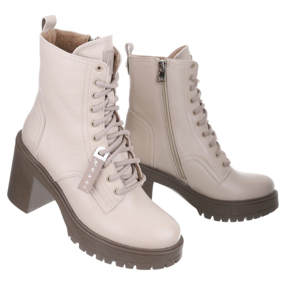 Жіночі бежеві демісезонні черевики Nessi 23548 bez 16 5500