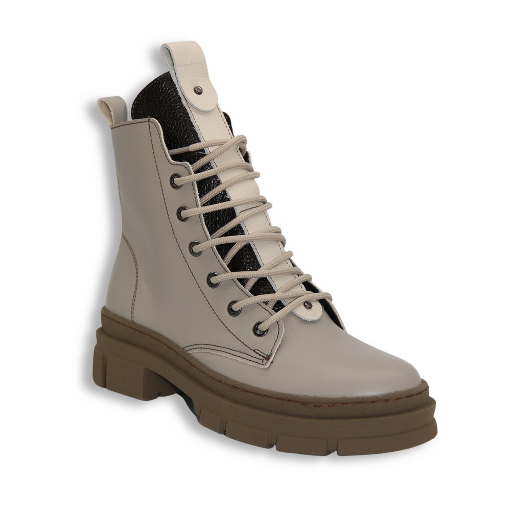 Buy women’s beige mid-season boots Steizer 649-831-552 5502