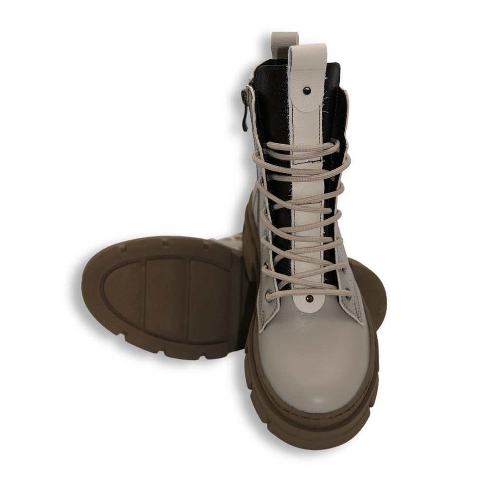 Buy women’s beige mid-season boots Steizer 649-831-552 5502