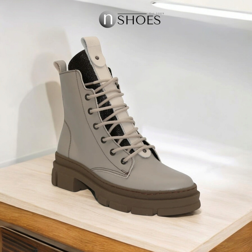 Buy women’s beige mid-season boots Steizer 649-831-552 5502