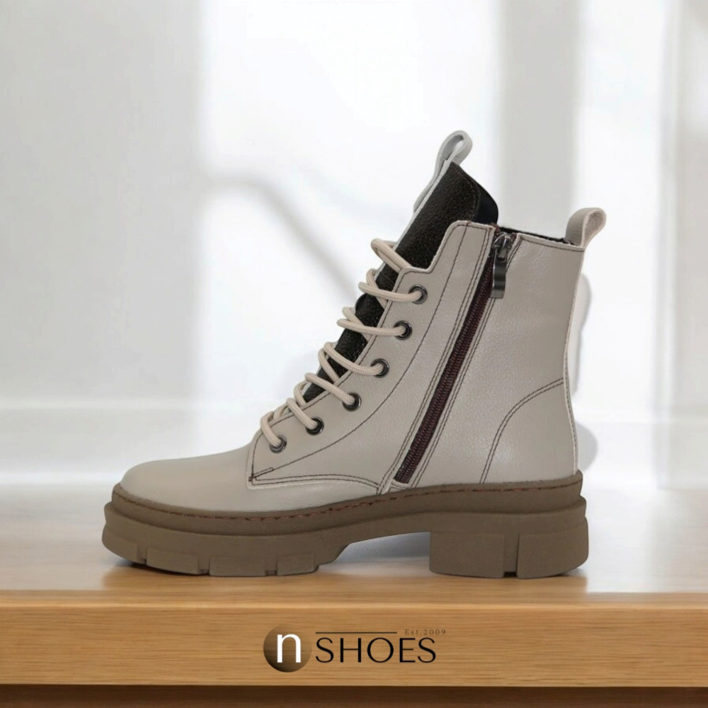 Buy women’s beige mid-season boots Steizer 649-831-552 5502