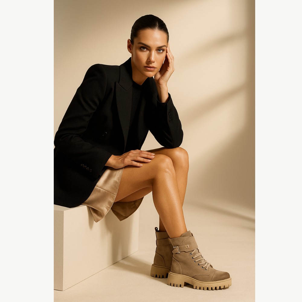 Женские бежевые зимние ботинки Steizer z922 528 5503