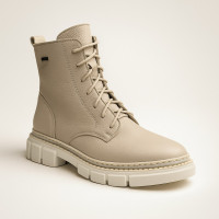 Жіночі зимові черевики Helios 549 ecru 10 5507 із натуральної шкіри та утепленням із натуральної вовни від польської фабрики