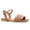Женские коричневые кожаные босоножки Sergio Bardi WI16-B1033-03SB Camel 5514