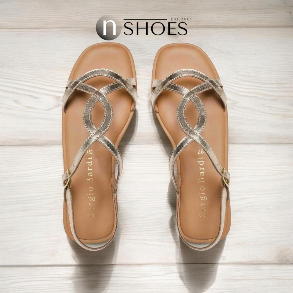 Жіночі шкіряні босоніжки Sergio Bardi (Польща) модель 5528