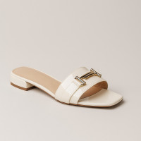 Women's white leather slippers Sergio Bardi WYL3486-1Z-SB White 5529