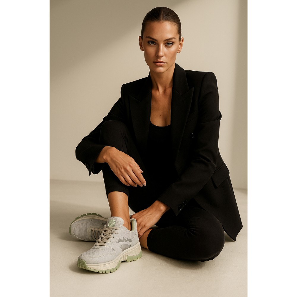 Купити жіночі сірі кросівки GRUNBERG 157593 05-03E 5813-5545