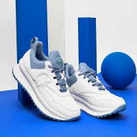 Женские бело-голубые кроссовки летние GRUNBERG 14756806-05E 5548