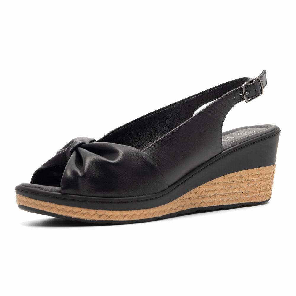 Босоніжки на танкетці Sarah Karen EST-FIONA-04 для широкої стопи