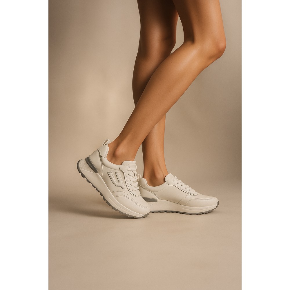 Women’s White Leather Sneakers Lonza 185636 - Stylish & Comfortable