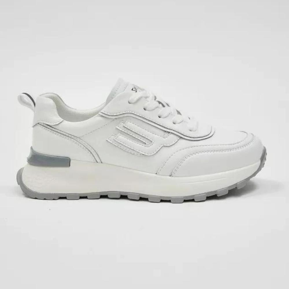 Women’s White Leather Sneakers Lonza 185636 - Stylish & Comfortable