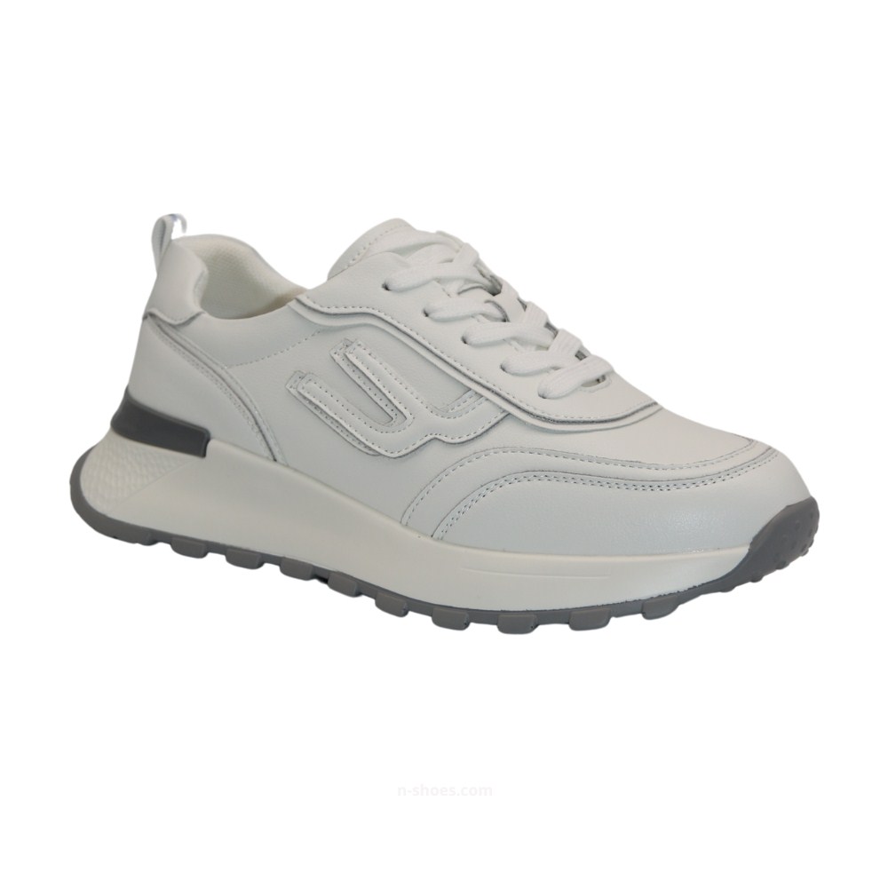 Women’s White Leather Sneakers Lonza 185636 - Stylish & Comfortable
