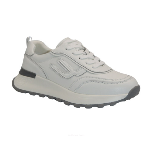 Women's white leather sneakers Lonza 185636 5583 with genuine leather Women's white leather sneakers Lonza 185636 5583 with genuine leather