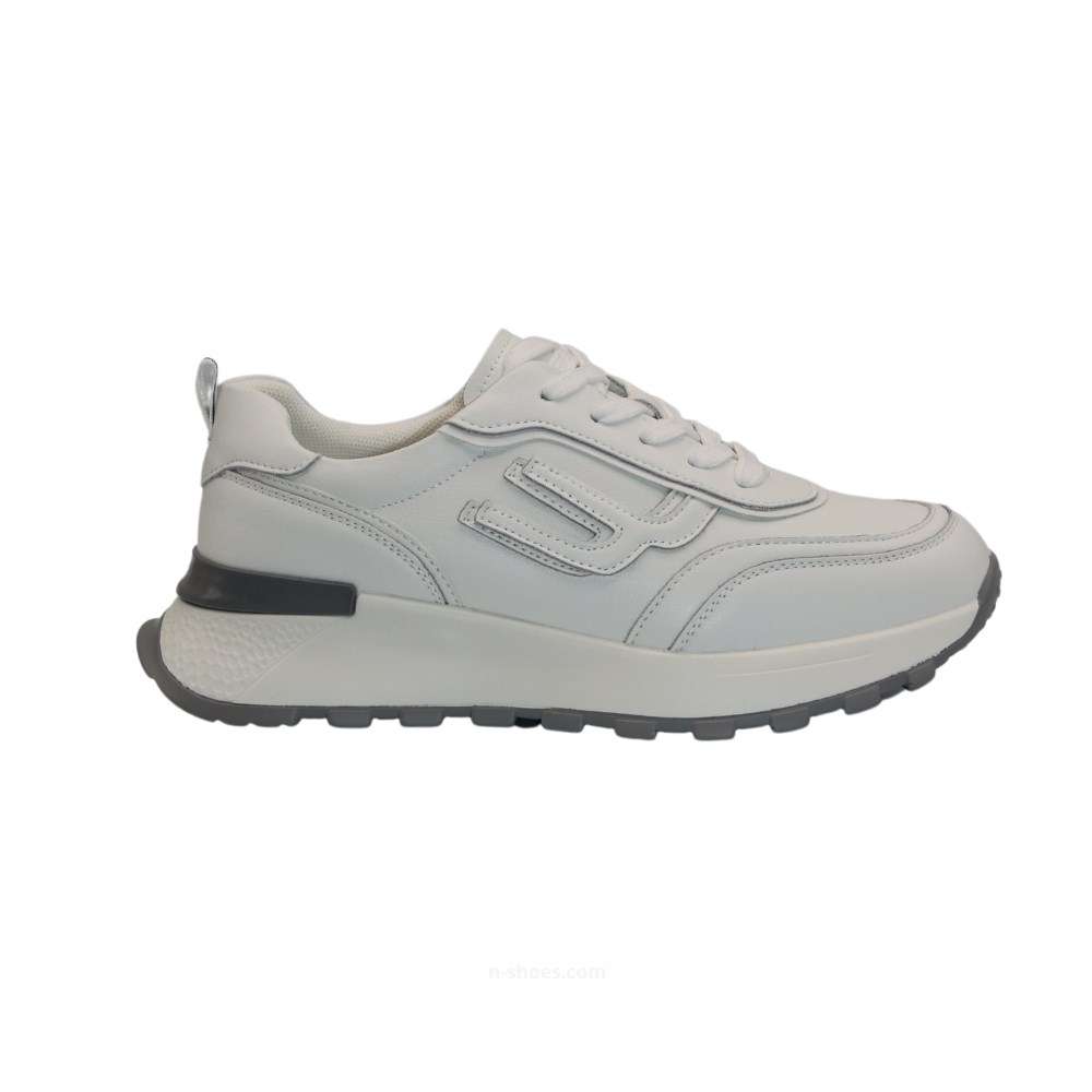 Women’s White Leather Sneakers Lonza 185636 - Stylish & Comfortable