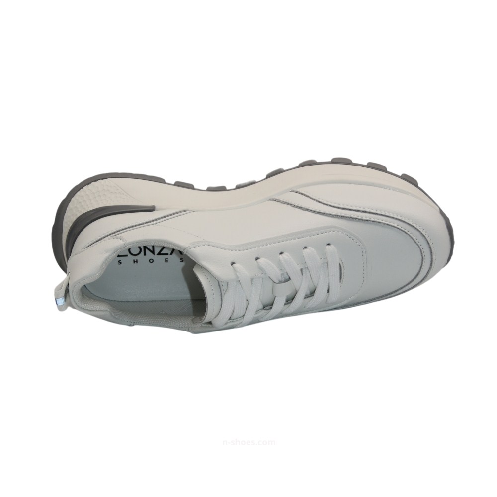 Women’s White Leather Sneakers Lonza 185636 - Stylish & Comfortable