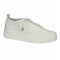 Women's white leather sneakers Simen 6847a floater bianco seamless and soft 5584 made of genuine leather from a Polish factory