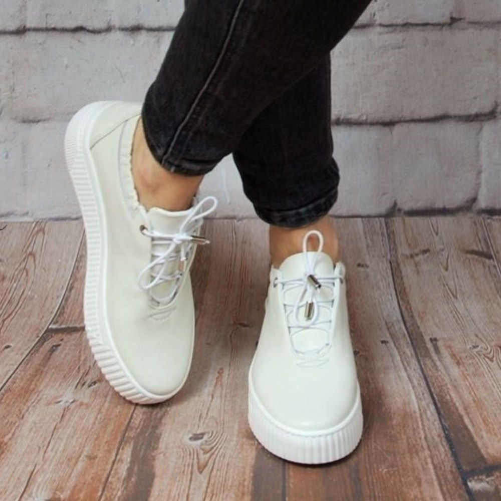 Женские кожаные кроссовки Simen модель 5584