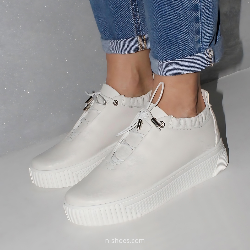 Женские кожаные кроссовки Simen модель 5584