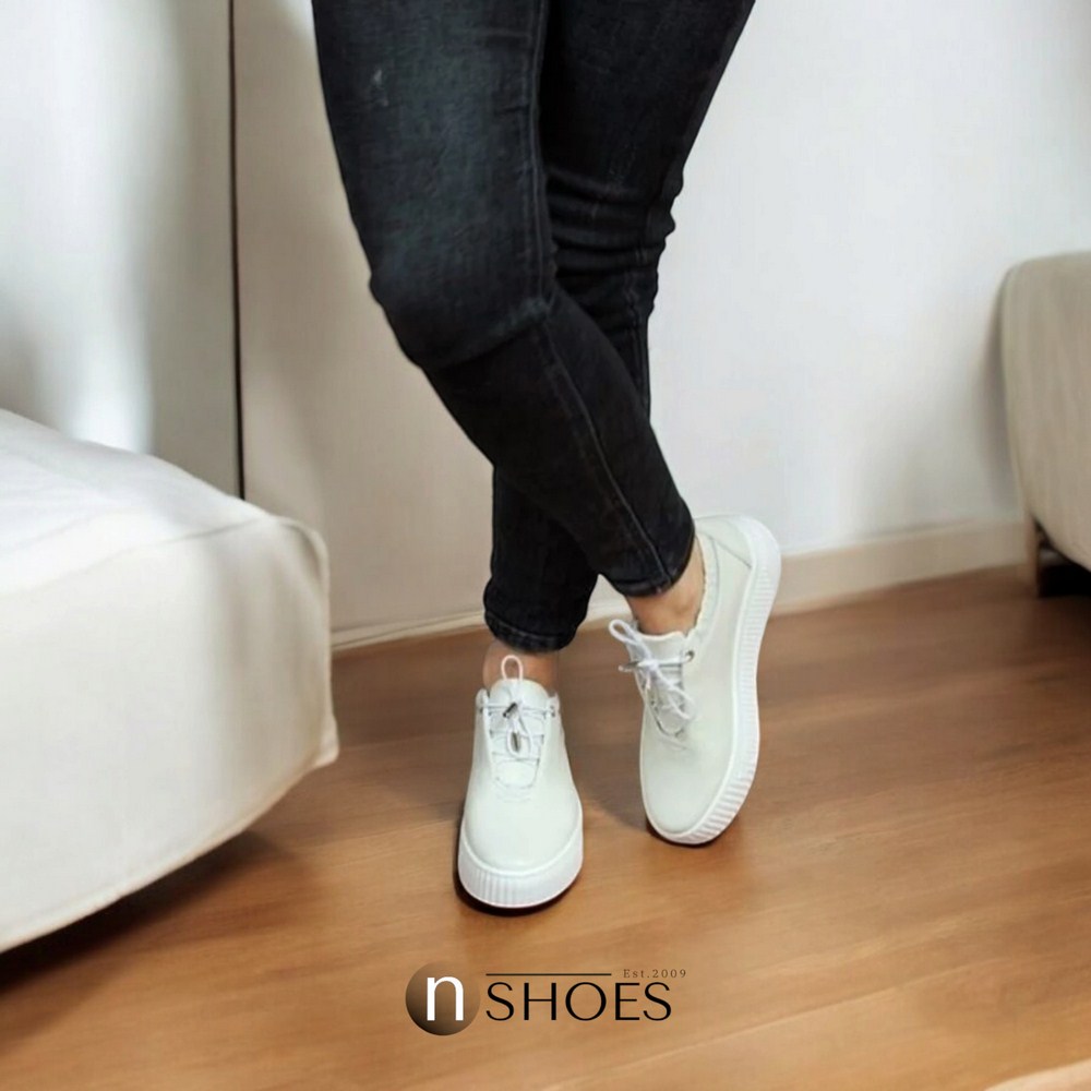 Женские кожаные кроссовки Simen модель 5584