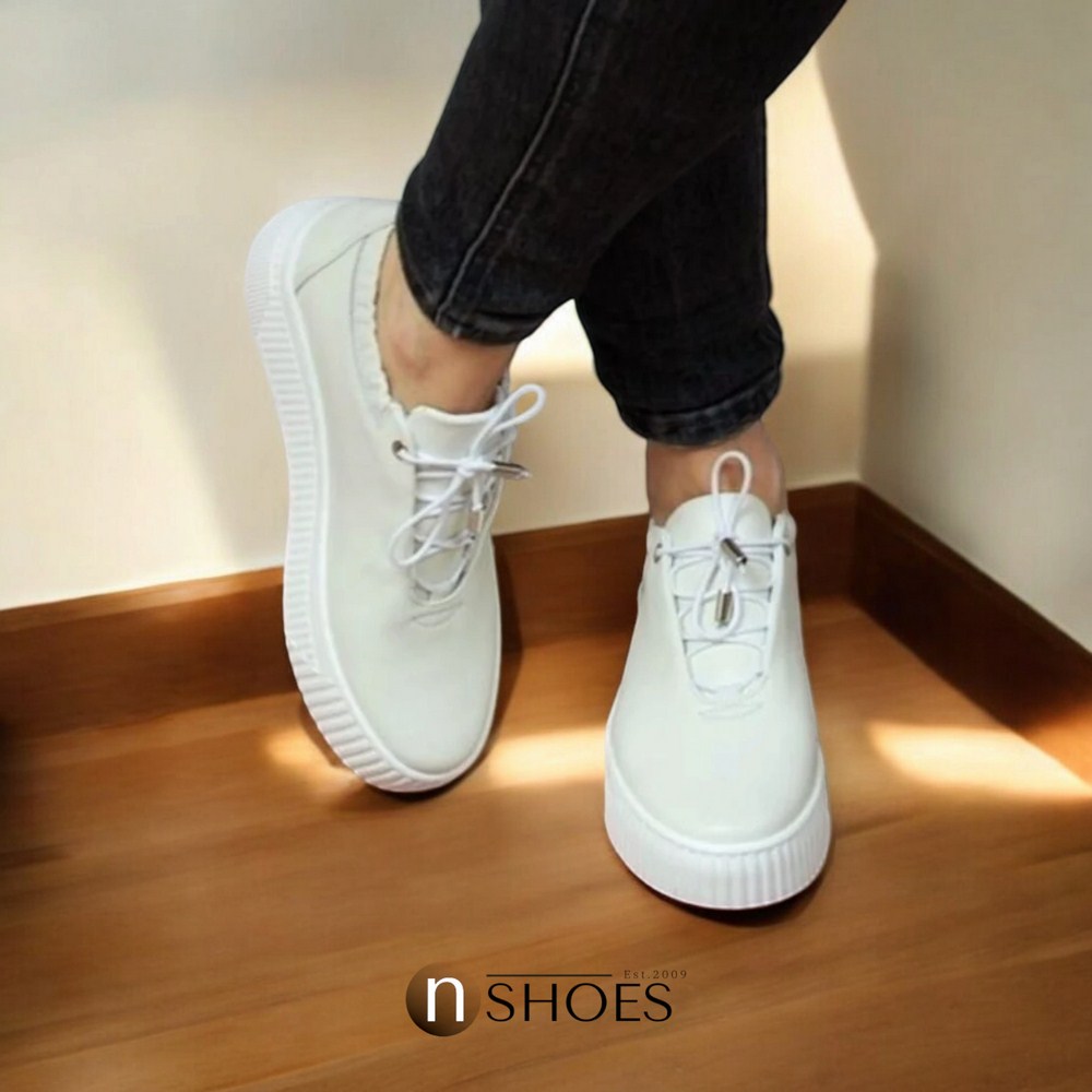 Женские кожаные кроссовки Simen модель 5584