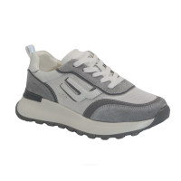 Women's white-gray sneakers Lonza 185155 523-22031-4 white gray 5594