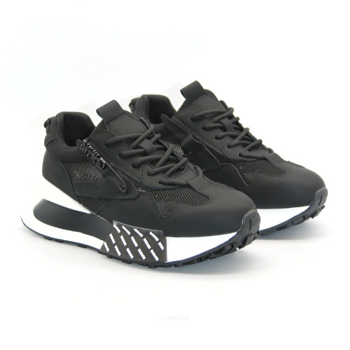 Жіночі чорно-білі модні кросівки Lonza 184394 b03-06236-2 black 5595