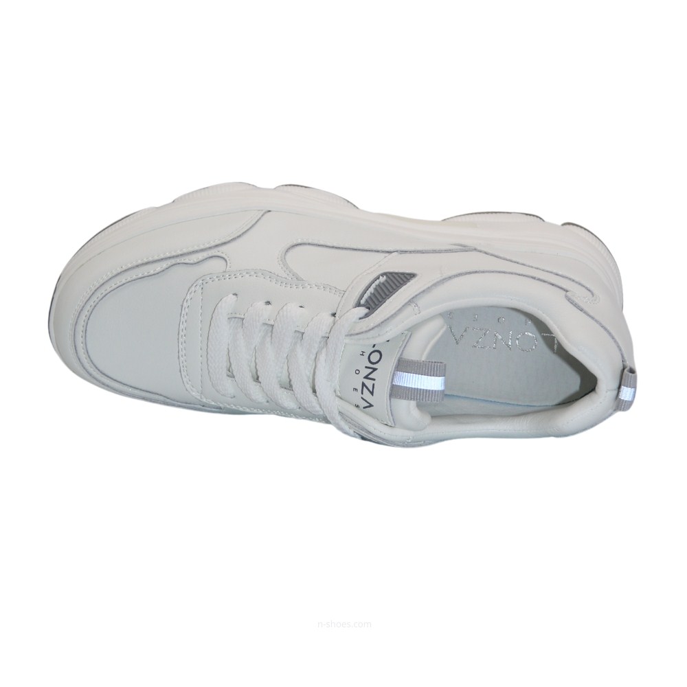 Женские кожаные кроссовки Lonza модель 5598